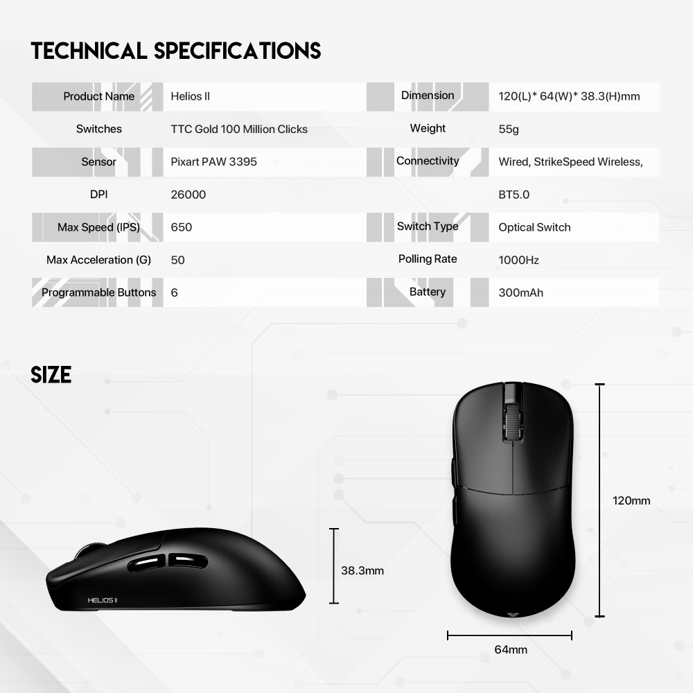 Mis Wireless Gaming Fantech XD3 (V3) 1K Helios II beli