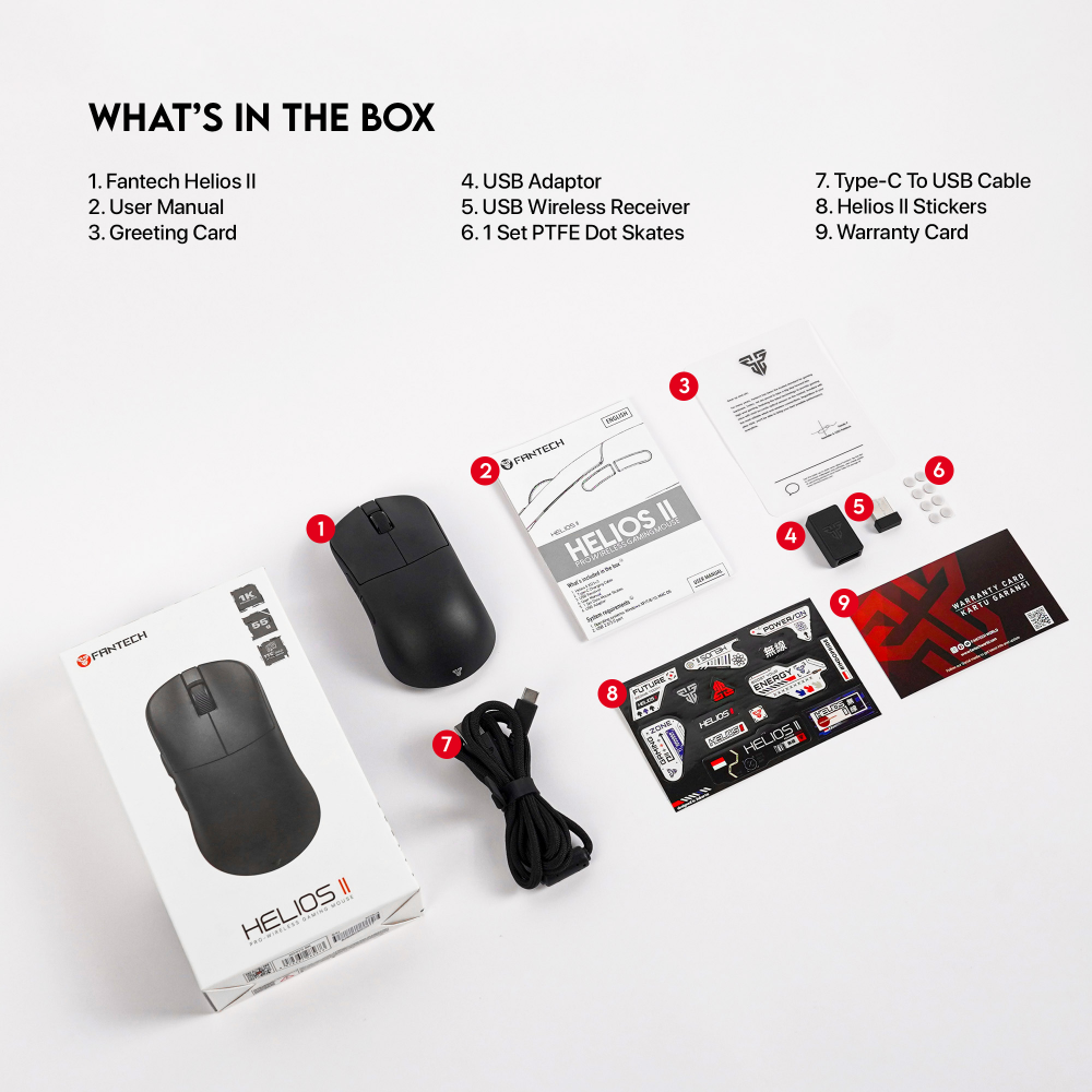 Mis Wireless Gaming Fantech XD3 (V3) 1K Helios II beli