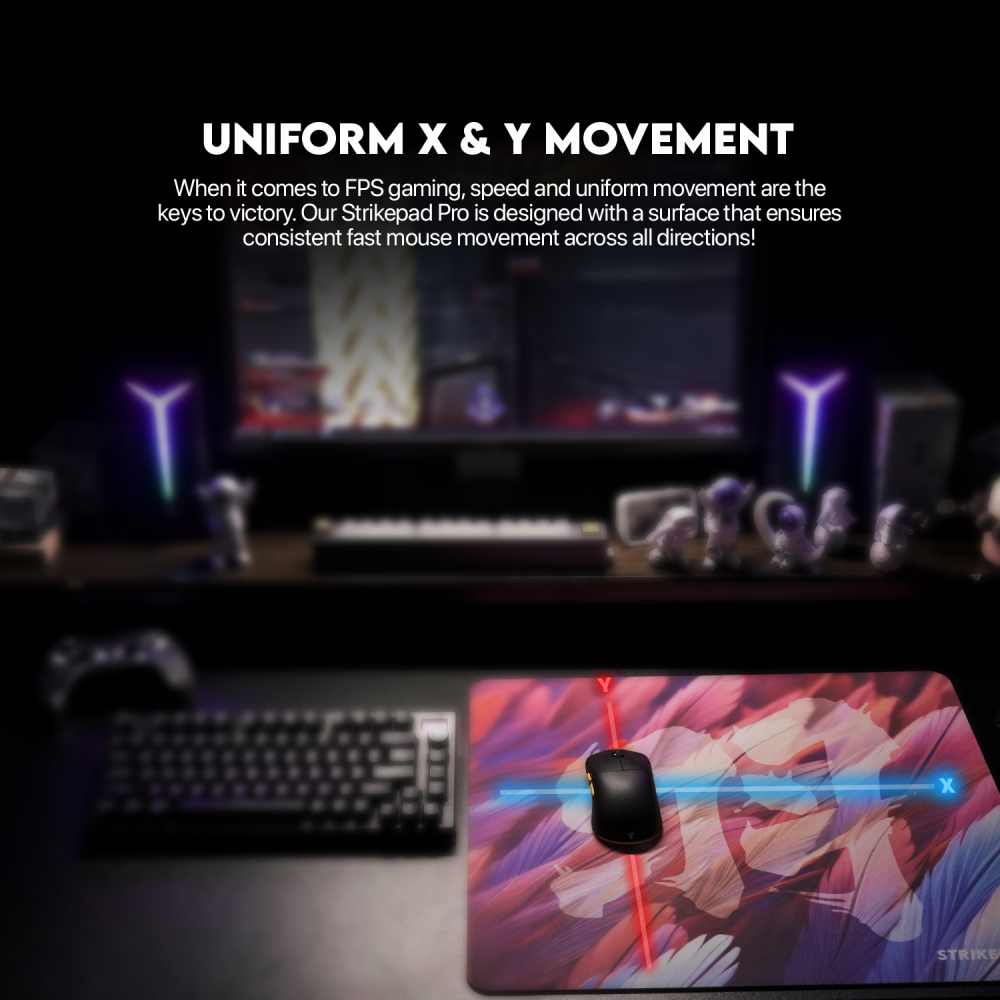 Podloga za mis Fantech MST491P Holographic Strikepad PRO crvena
