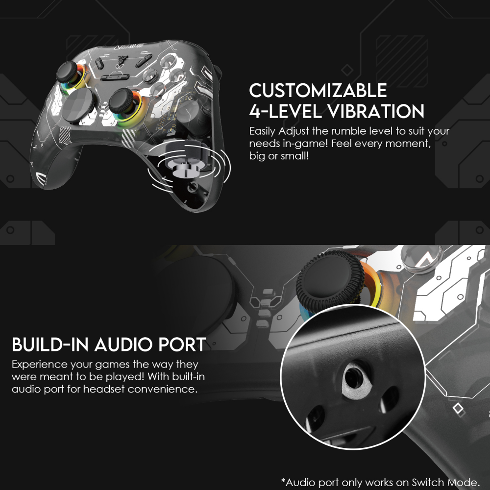 Joypad wireless Fantech WGP15 EOS PRO multiplatform RGB crni