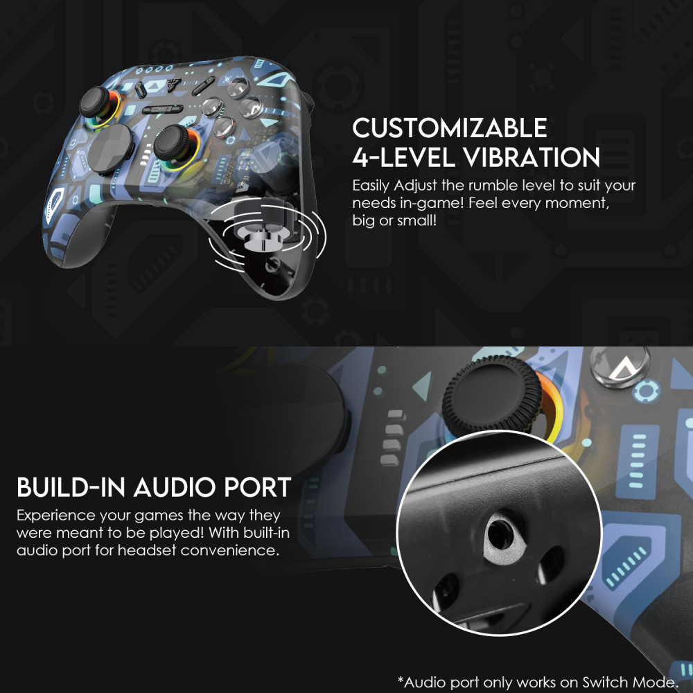 Joypad wireless Fantech WGP15 EOS PRO multiplatform RGB plavi