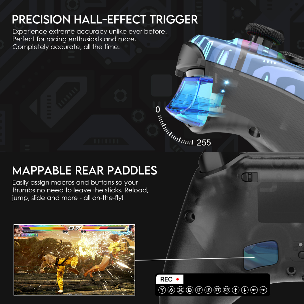 Joypad wireless Fantech WGP15 EOS PRO multiplatform RGB plavi