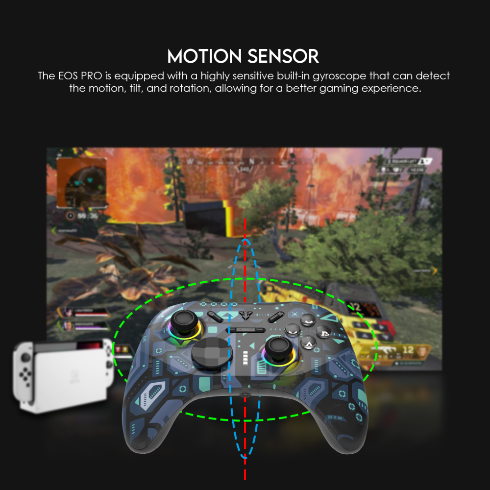 Joypad wireless Fantech WGP15 EOS PRO multiplatform RGB plavi
