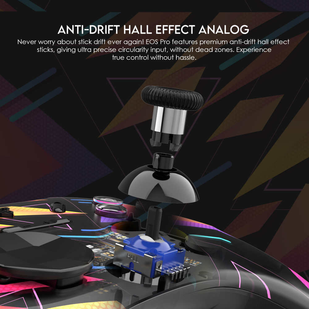 Joypad wireless Fantech WGP15 EOS PRO multiplatform RGB rainbow