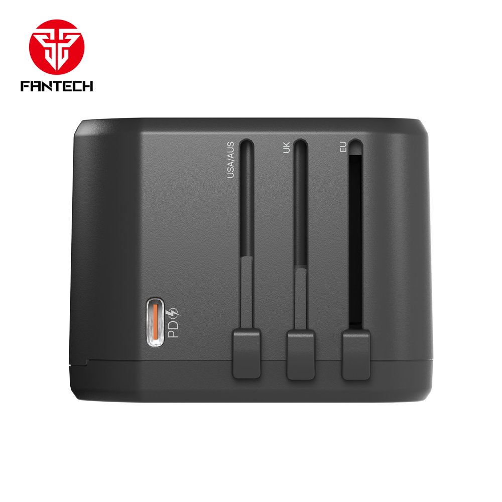 Univerzalni Multi Adapter Fantech TAC1 Power Cube 20W, PD, QC 3.0, 20W, crni