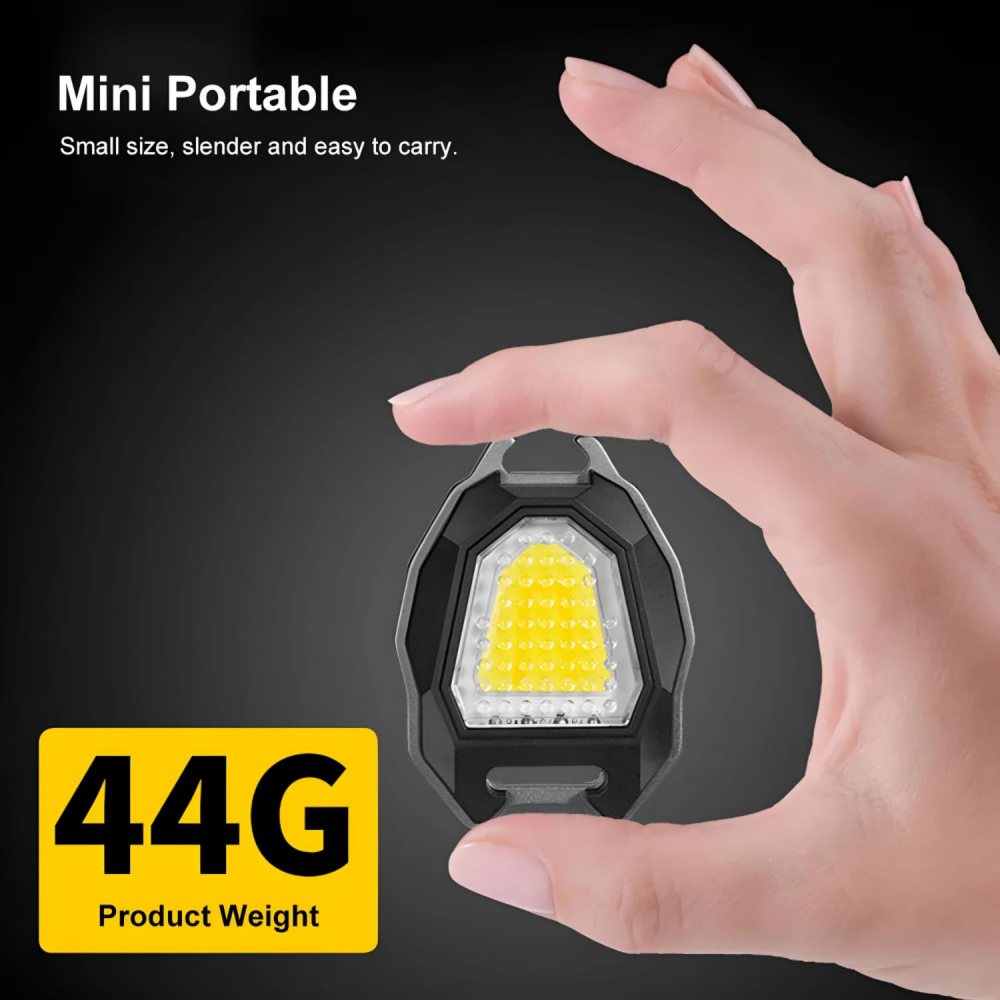 LED lampa privezak, otvarac za flase sa upaljacem, crna