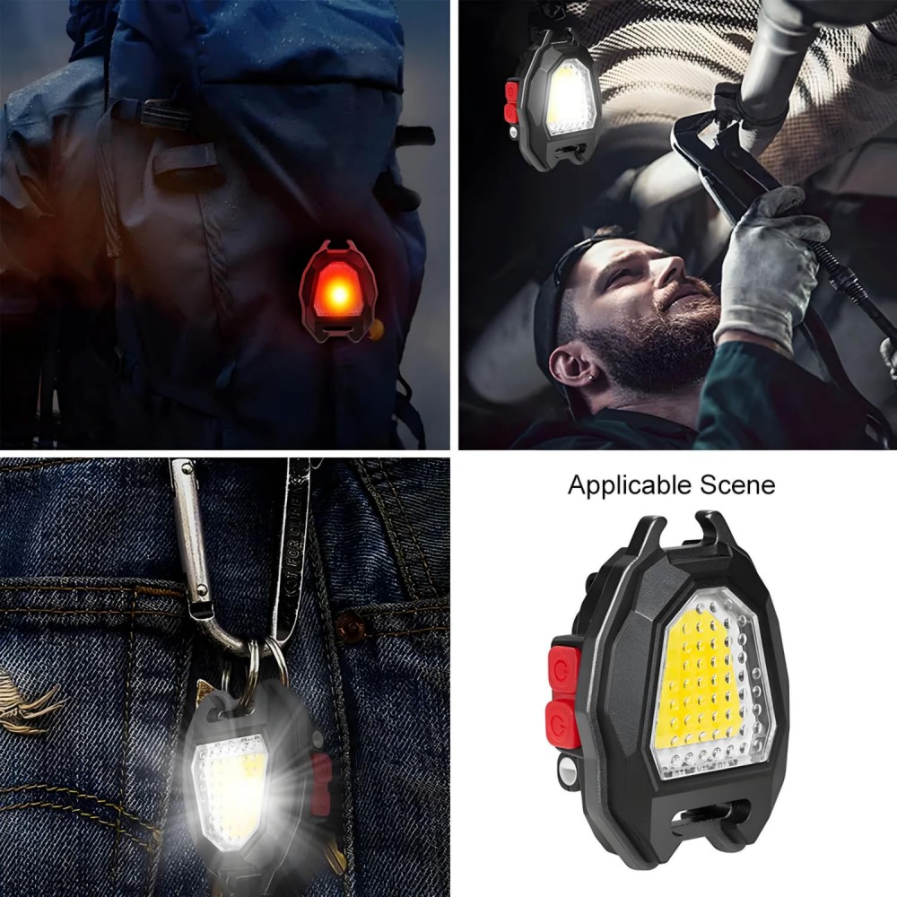 LED lampa privezak, otvarac za flase sa upaljacem, crna