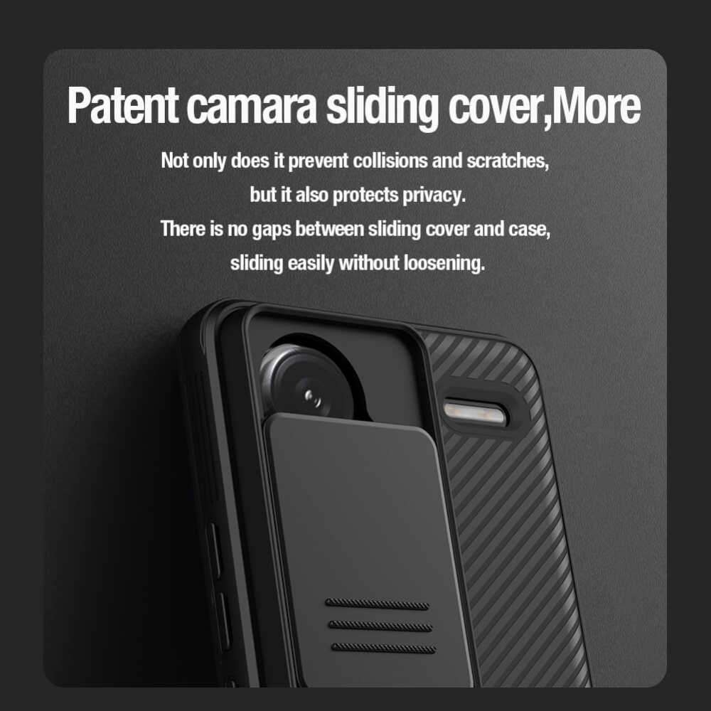 Torbica Nillkin CamShield Pro za Xiaomi Redmi Note 13 Pro Plus crna