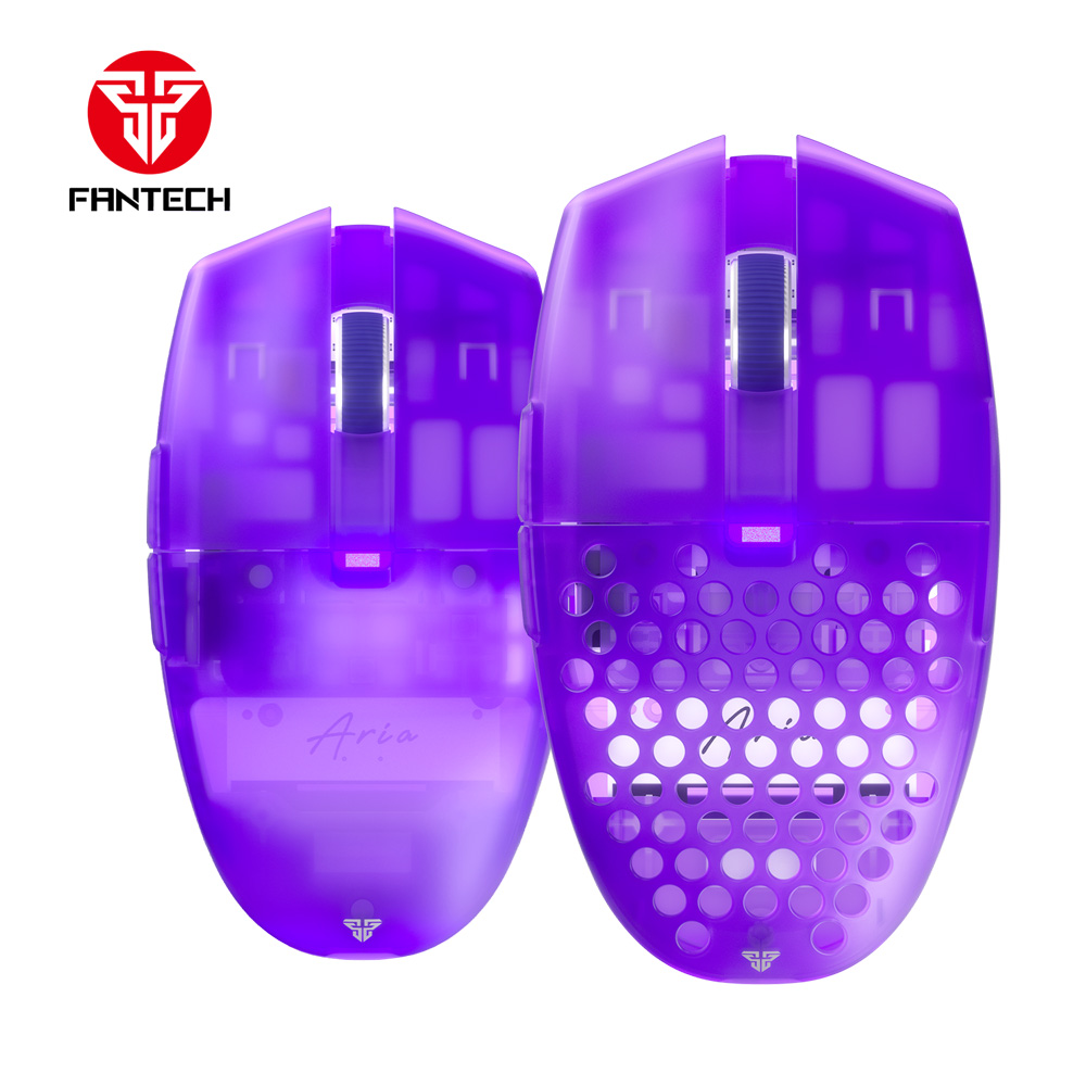 Mis Wireless Gaming Fantech XD7 Aria ljubicasti sa podlogom Fantech MP353 Agile ljubicasta