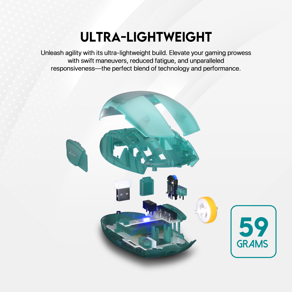 Mis Wireless Gaming Fantech XD7 Aria ljubicasti sa podlogom Fantech MP353 Agile ljubicasta