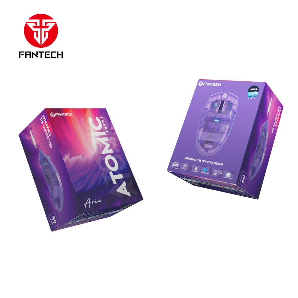 Mis Wireless Gaming Fantech XD7 Aria ljubicasti sa podlogom Fantech MP353 Agile ljubicasta