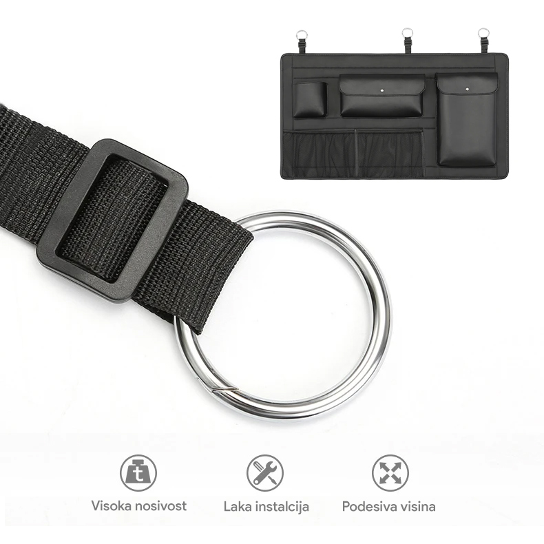Organizer za auto sediste tip 1 crni