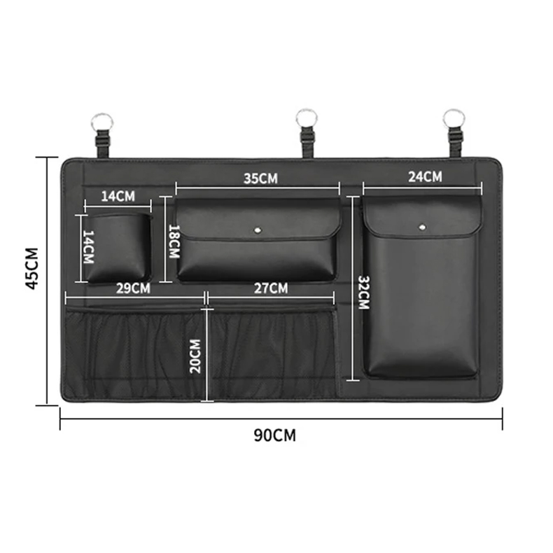 Organizer za auto sediste tip 1 crni