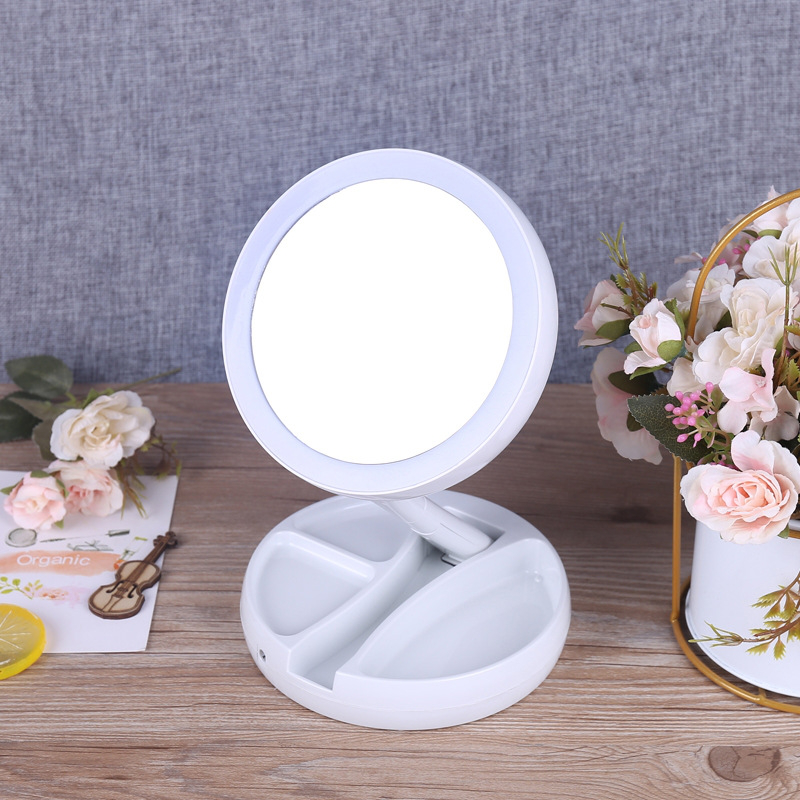 LED ogledalo za sminkanje belo