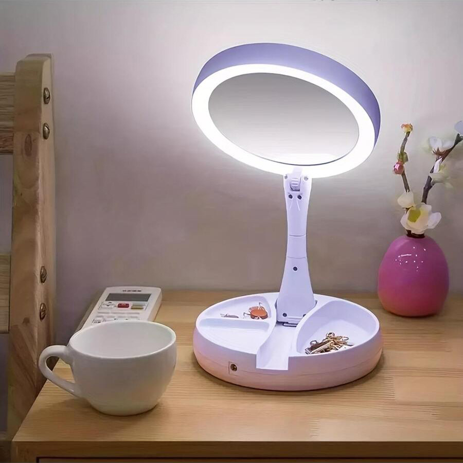 LED ogledalo za sminkanje belo