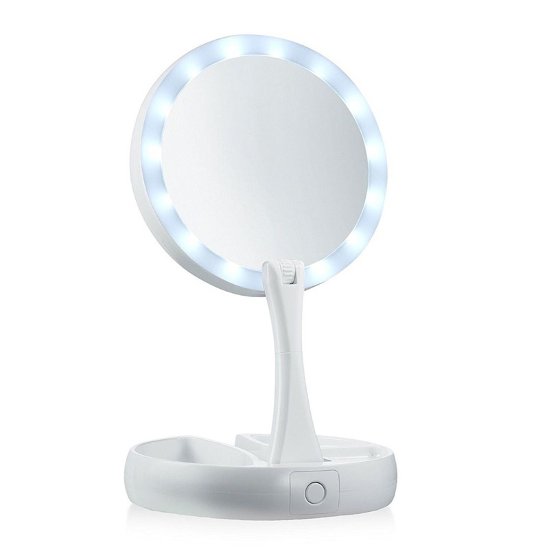LED ogledalo za sminkanje belo