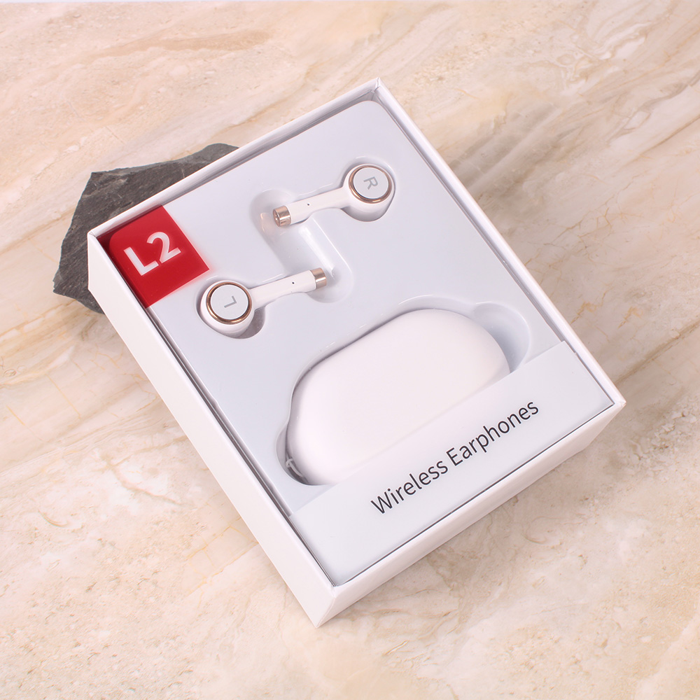 Bluetooth slusalice Airpods Wireless L2 bele