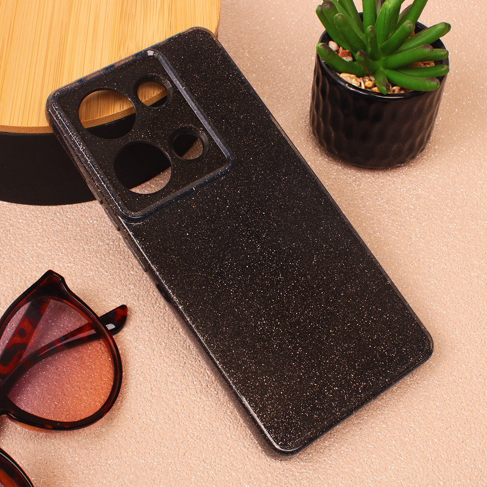 Torbica Sparkle Dust za Xiaomi Redmi Note 13 Pro 4G crna