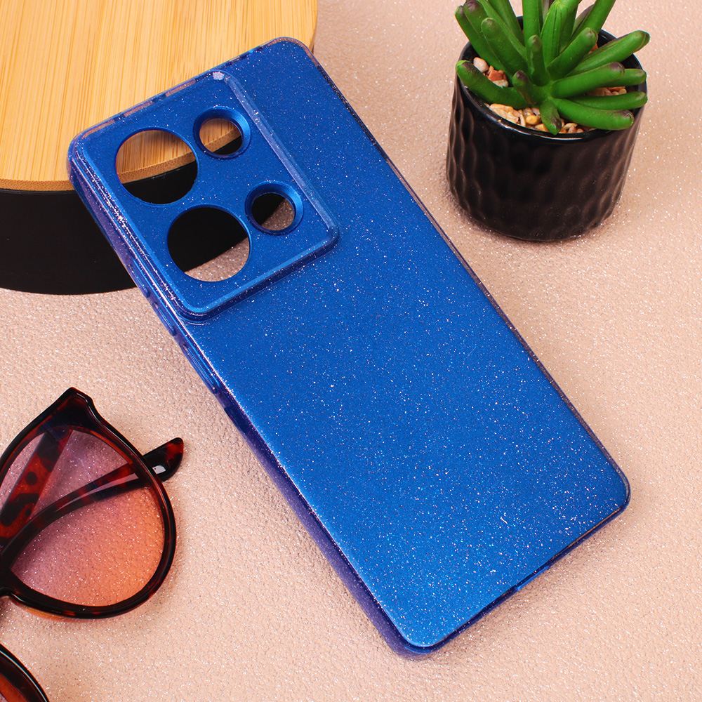 Torbica Sparkle Dust za Xiaomi Redmi Note 13 Pro 4G tamno plava