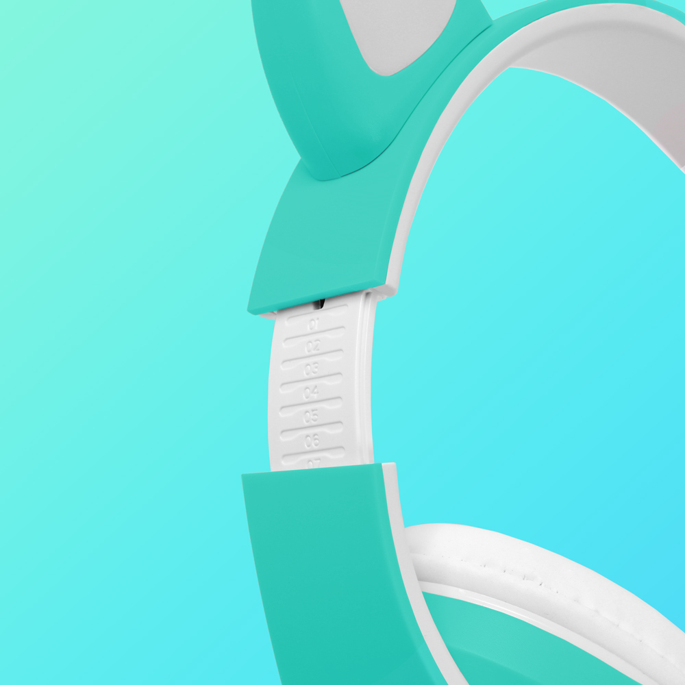 Bluetooth slusalice Cat Ear mint