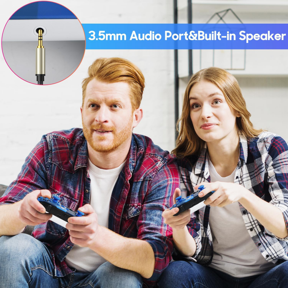 Joypad WIFI kontroler za XBOX One, XBOX X series, PC Windows, PS 3 mermerno plava