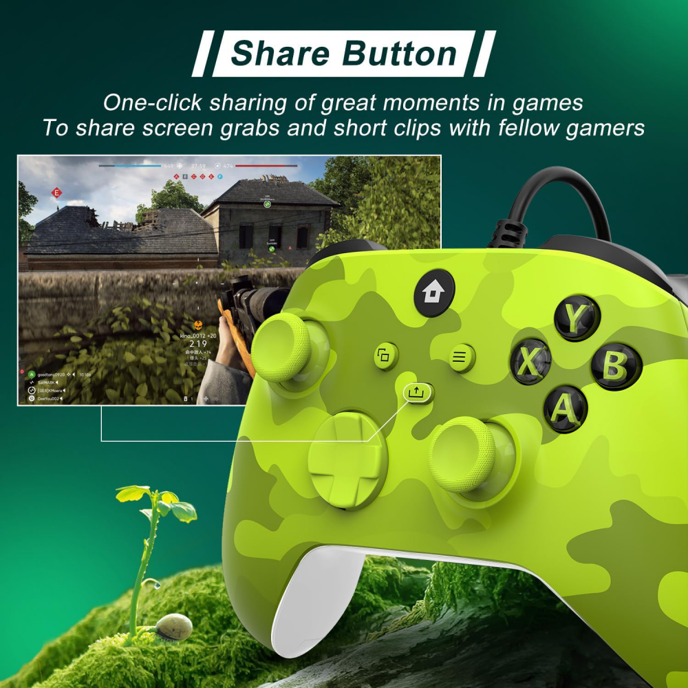 Joypad WIFI kontroler za XBOX One, XBOX X series, PC Windows, PS 3 army zelena