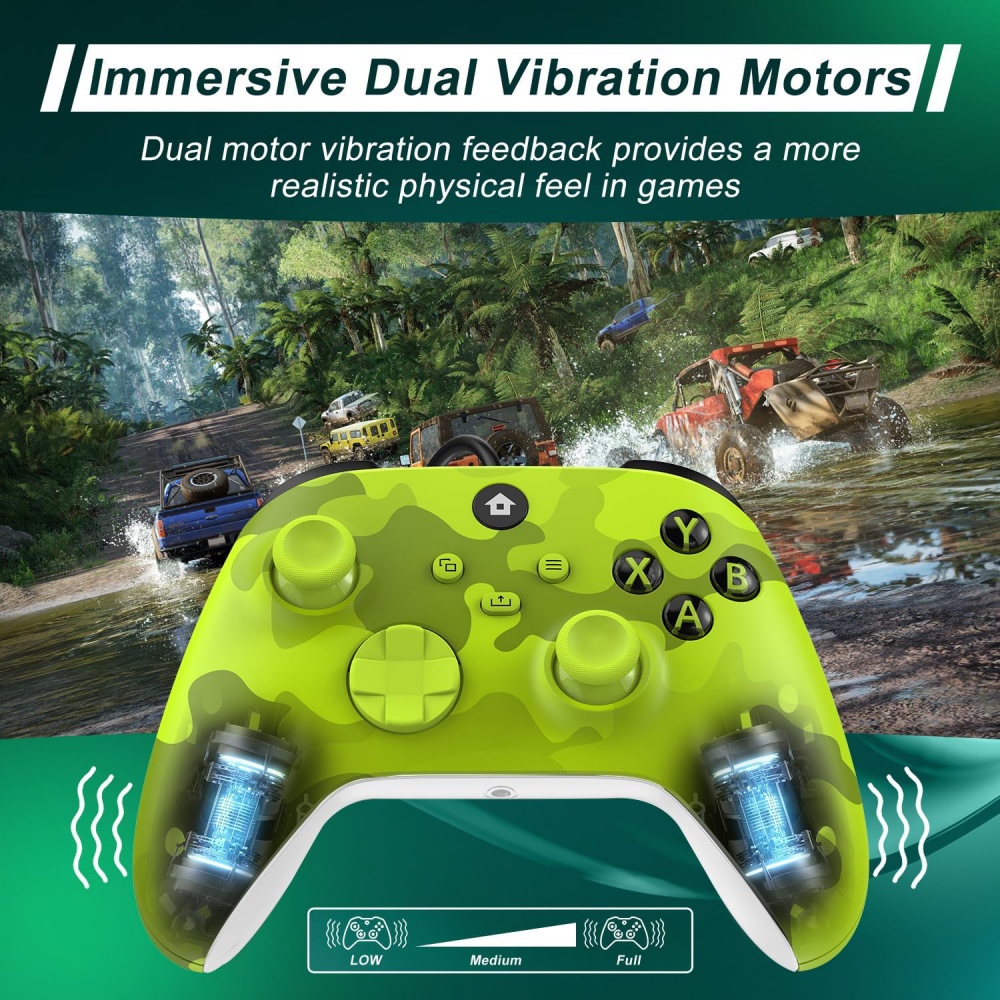 Joypad WIFI kontroler za XBOX One, XBOX X series, PC Windows, PS 3 army zelena