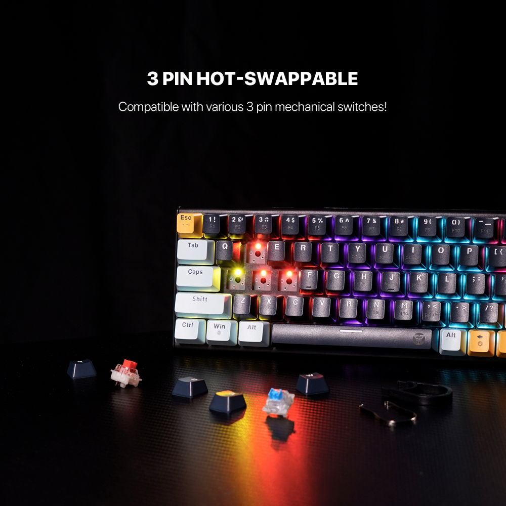 Tastatura Mehanicka Gaming Fantech MK874 RGB Atom 63 Navy (Red switch)