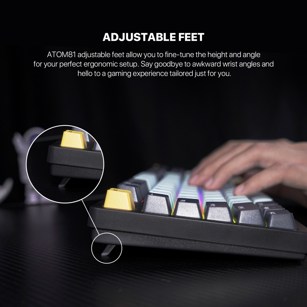 Tastatura Mehanicka Gaming Fantech MK875 RGB Atom 81 Navy (Blue switch)