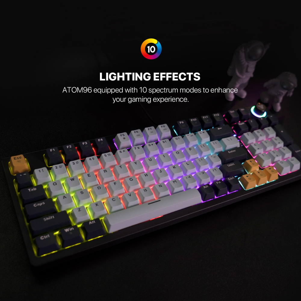 Tastatura Mehanicka Gaming Fantech MK890 RGB Atom 96 Navy (Blue switch)