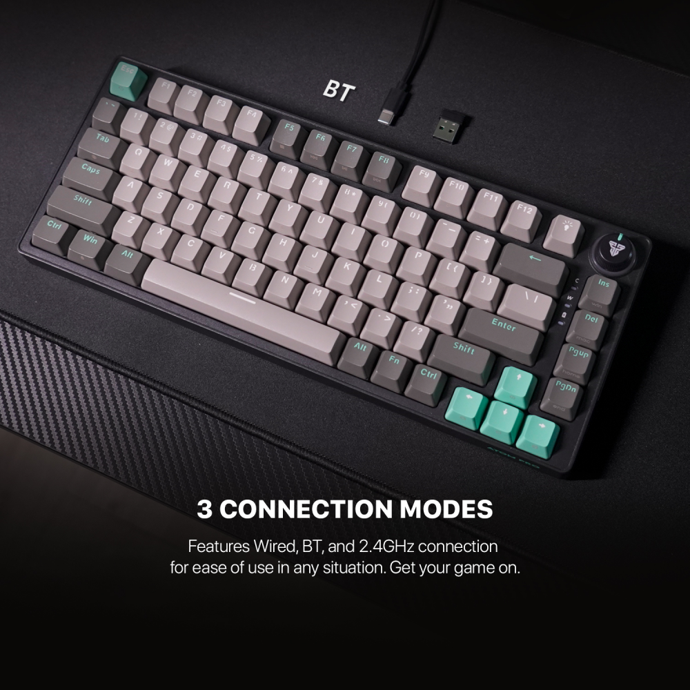 Tastatura Mehanicka Gaming Fantech MK913 RGB Atom PRO83 Wireless Saturn (red switch)