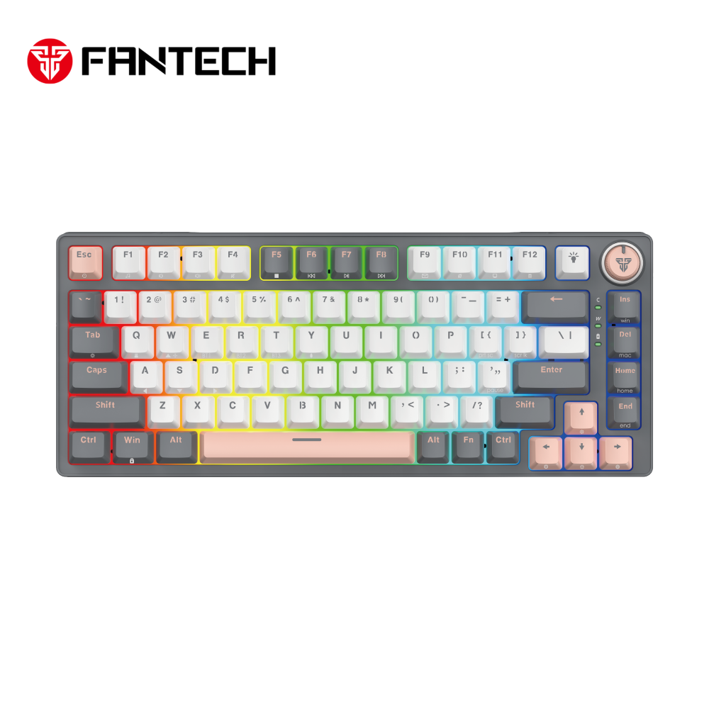 Tastatura Mehanicka Gaming Fantech MK913 RGB Atom PRO83 Wireless Saturn (blue switch)