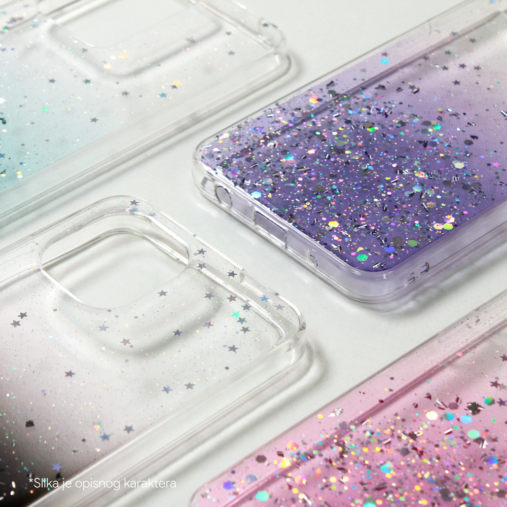 Torbica Silikonska Glitter za Samsung A256B Galaxy A25 5G crna