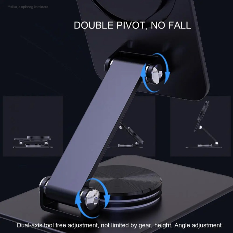 Kucni punjac Wireless 15W rotirajuci beli