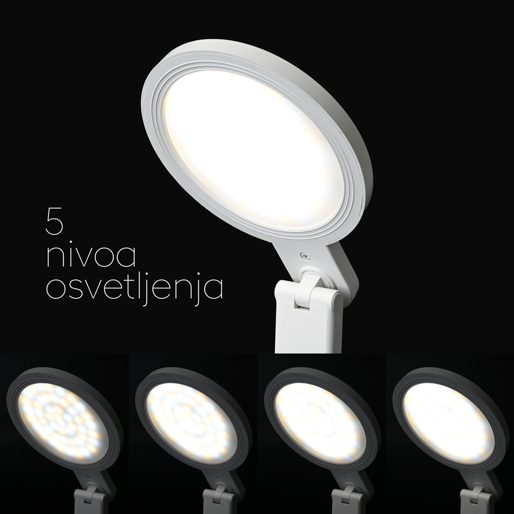 LED Lampa JWD stona bela