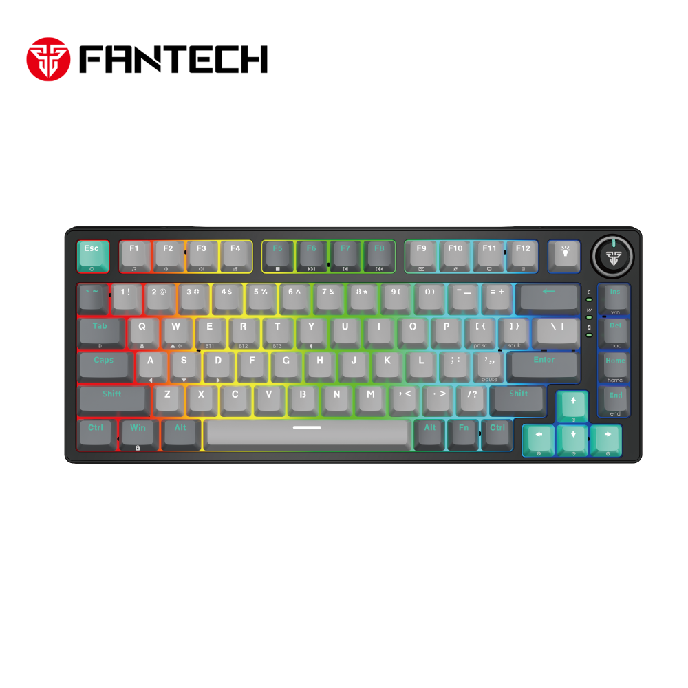 Tastatura Mehanicka Gaming Fantech MK913 RGB Atom PRO83 Wireless Mercury (blue switch)