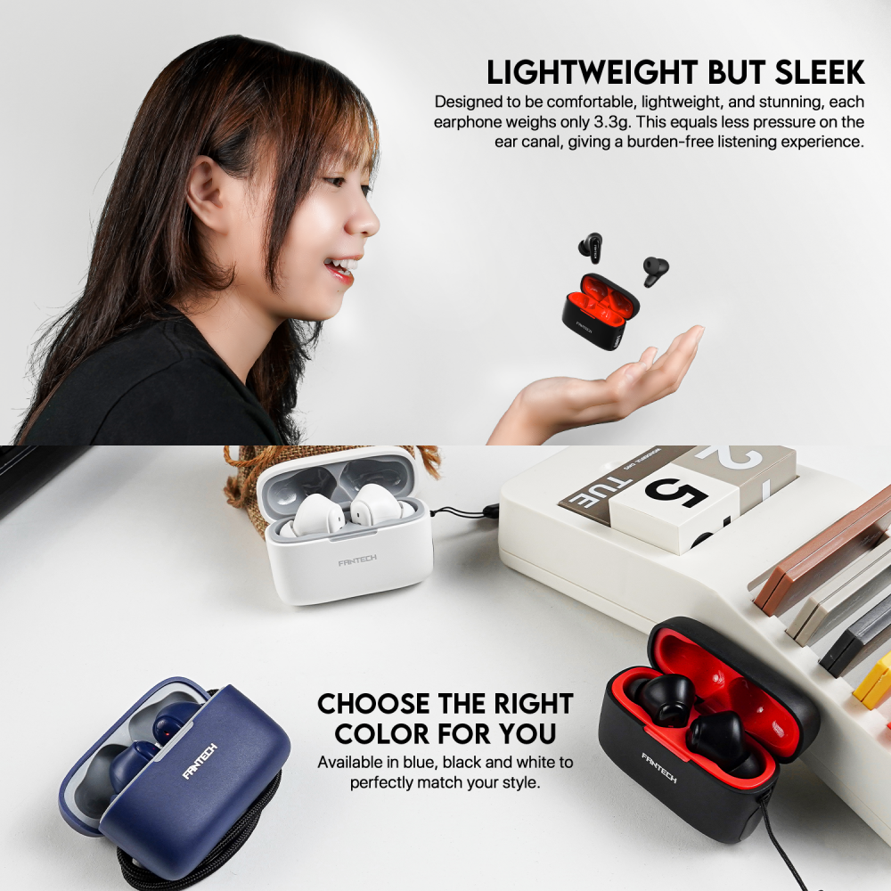 Bluetooth slusalice Fantech Wave 13 bele