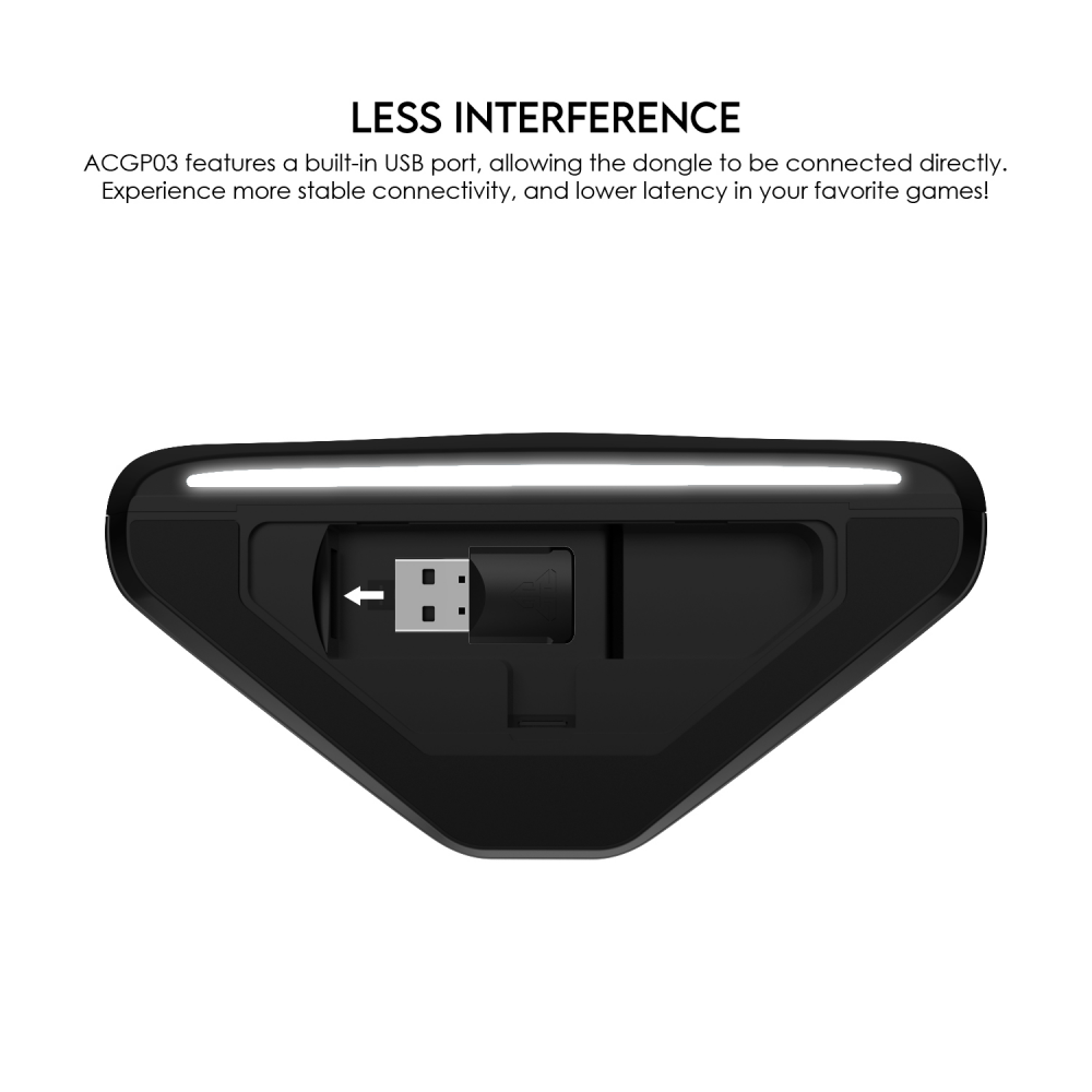 Joypad wireless charging dock Fantech ACGP03 WGP15 compatibile crni