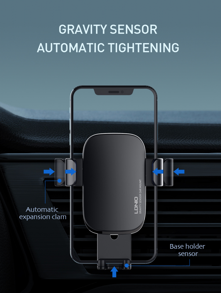 Auto stalak za ventilaciju LDNIO MG10 crveni