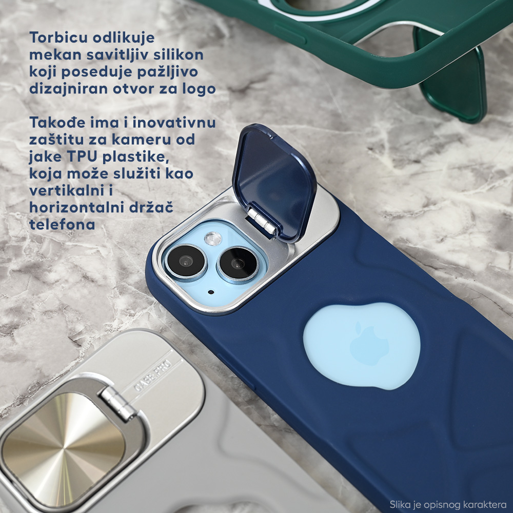 Torbica Magsafe Lens holder za iPhone 15 6.1 siva