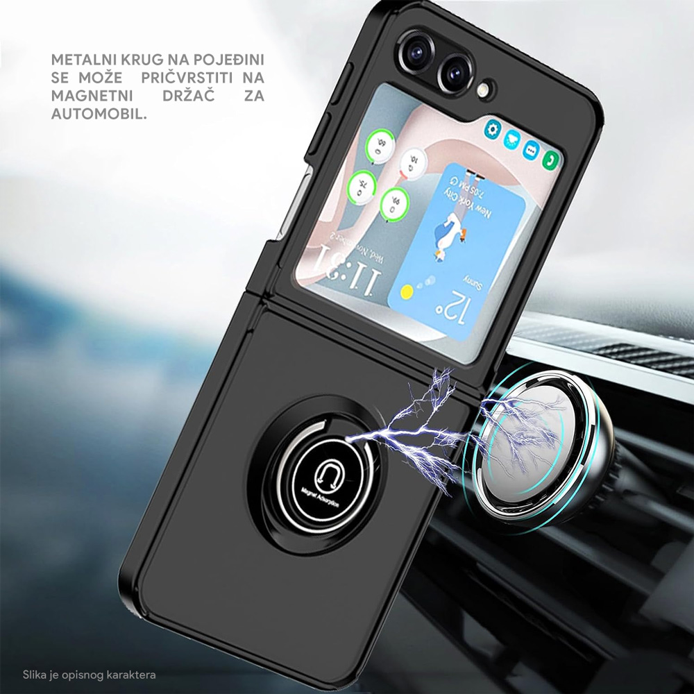 Torbica Frosted Shockproof za Samsung F741B/F761B Galaxy Z Flip 6/7 FE 5G crvena