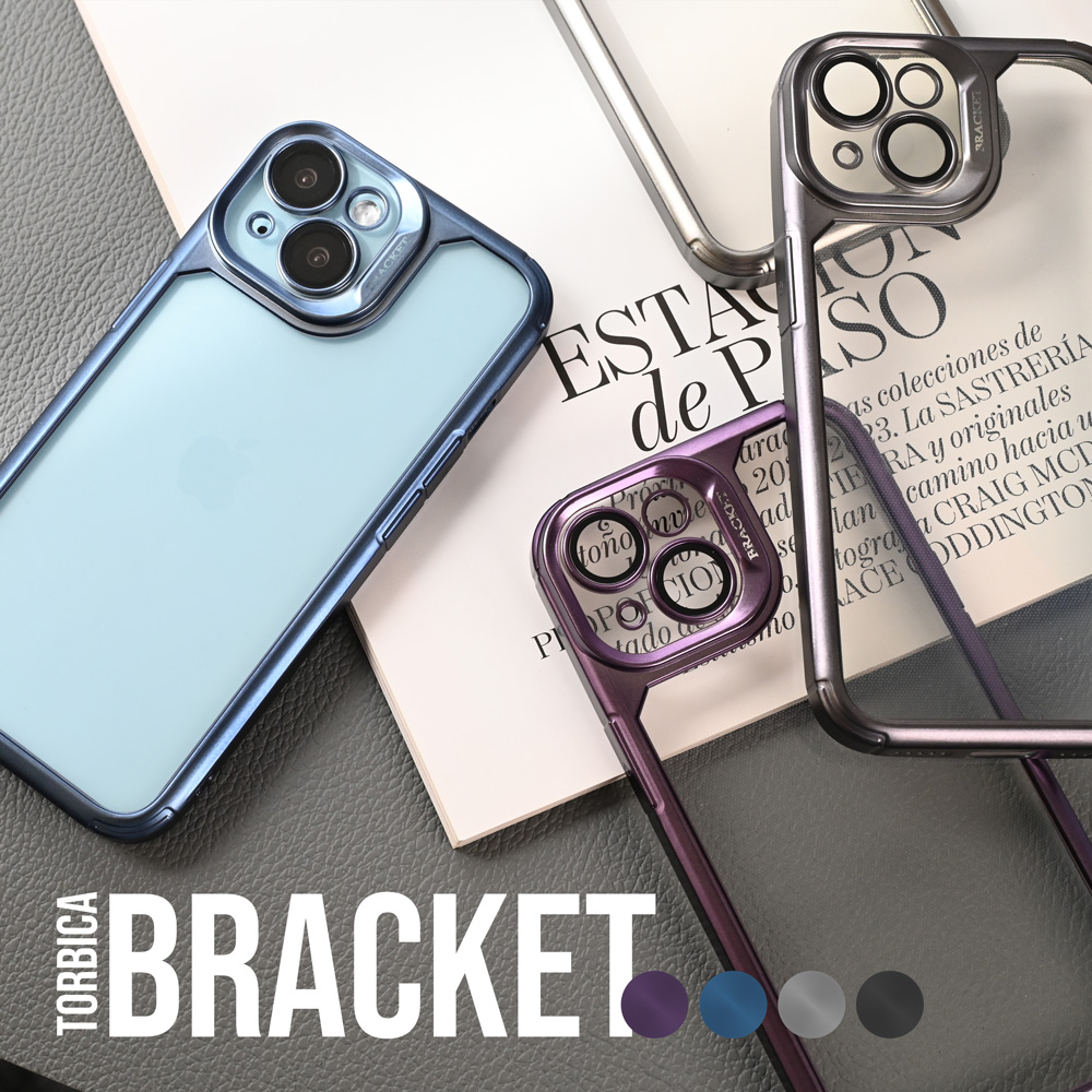 Torbica Bracket za iPhone 15 Pro 6.1 ljubicasta