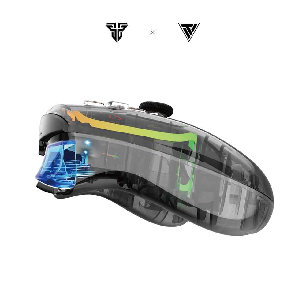 Joypad wireless Fantech WGP14V2 NOVA PRO multiplatform RGB CLEAR crni