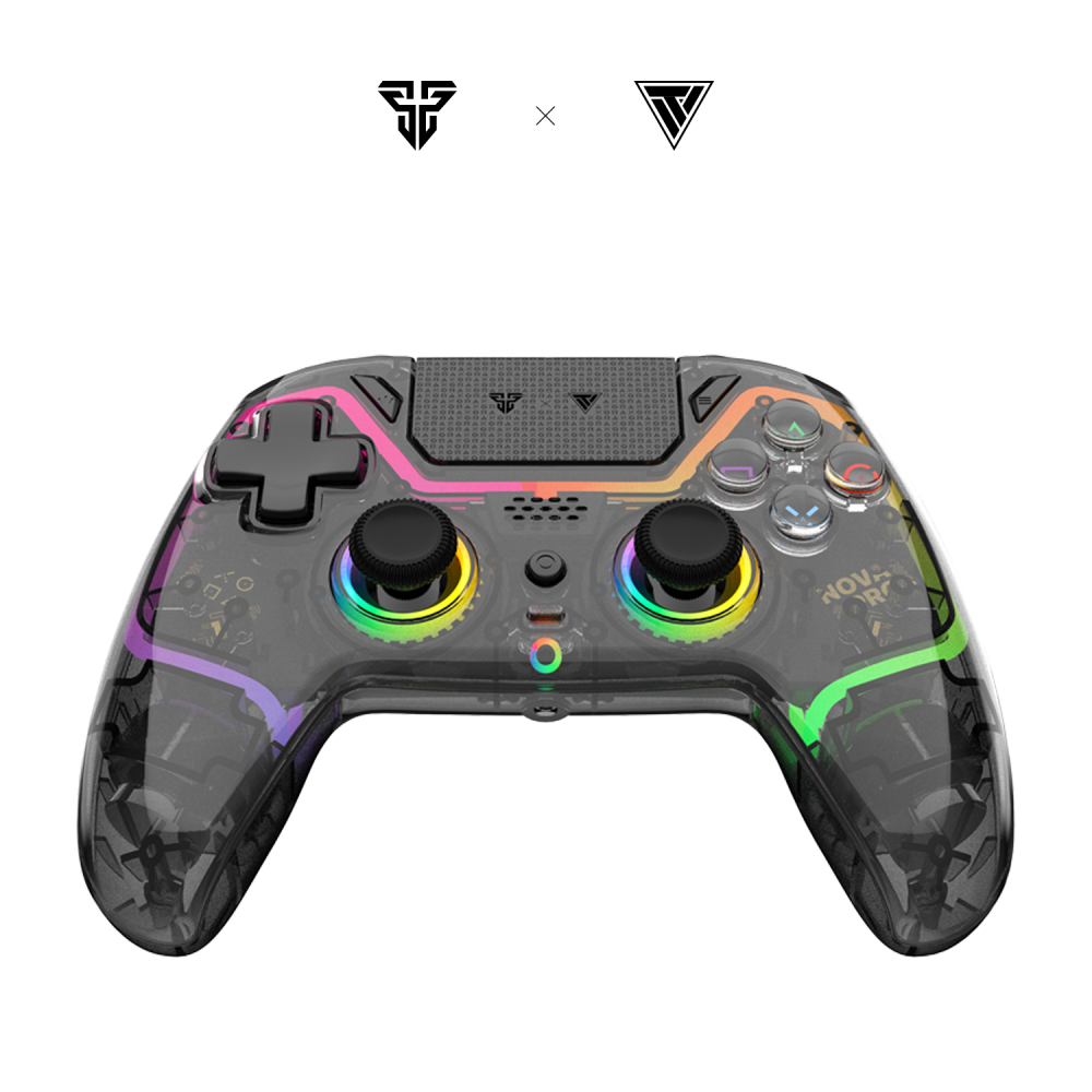 Joypad wireless Fantech WGP14V2 NOVA PRO multiplatform RGB CLEAR crni