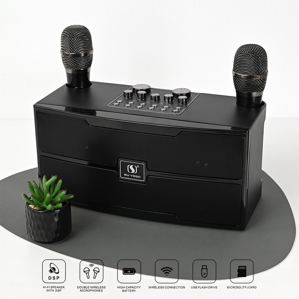 Bluetooth zvucnik sa mikrofonom YS201 crni