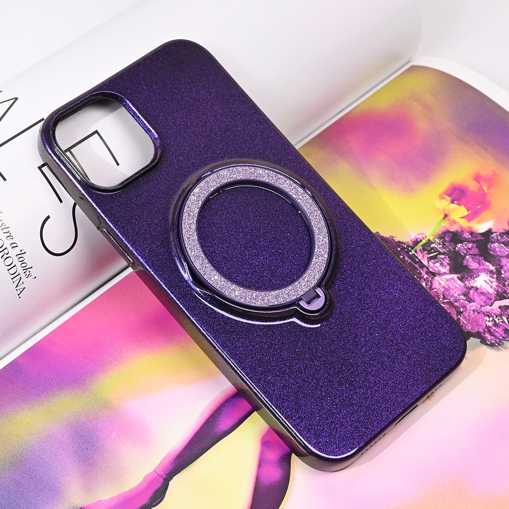 Torbica Magsafe Ring za iPhone 15 Plus 6.7 ljubicasta