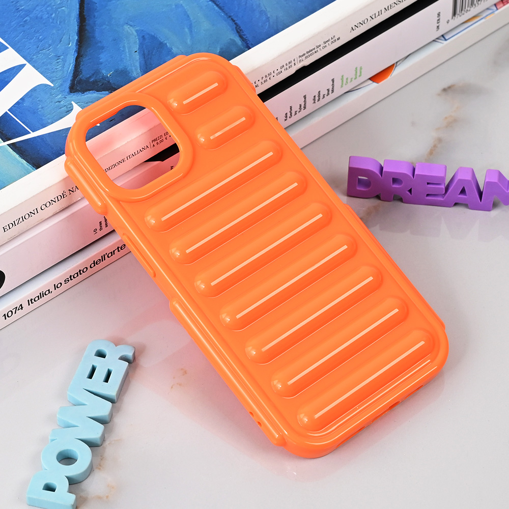 Torbica Color Rib za iPhone 14 6.1 narandzasta