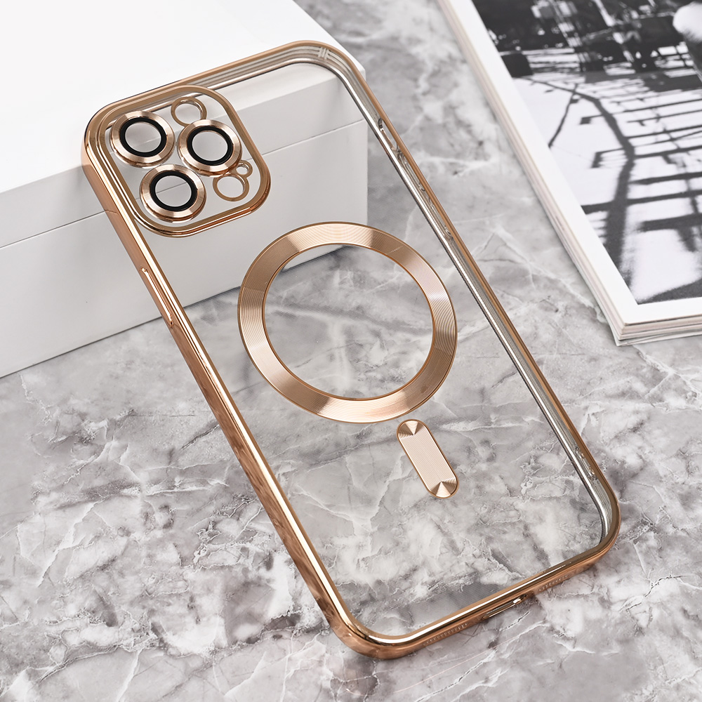 Torbica Magsafe Lux za iPhone 12 Pro Max 6.7 zlatna