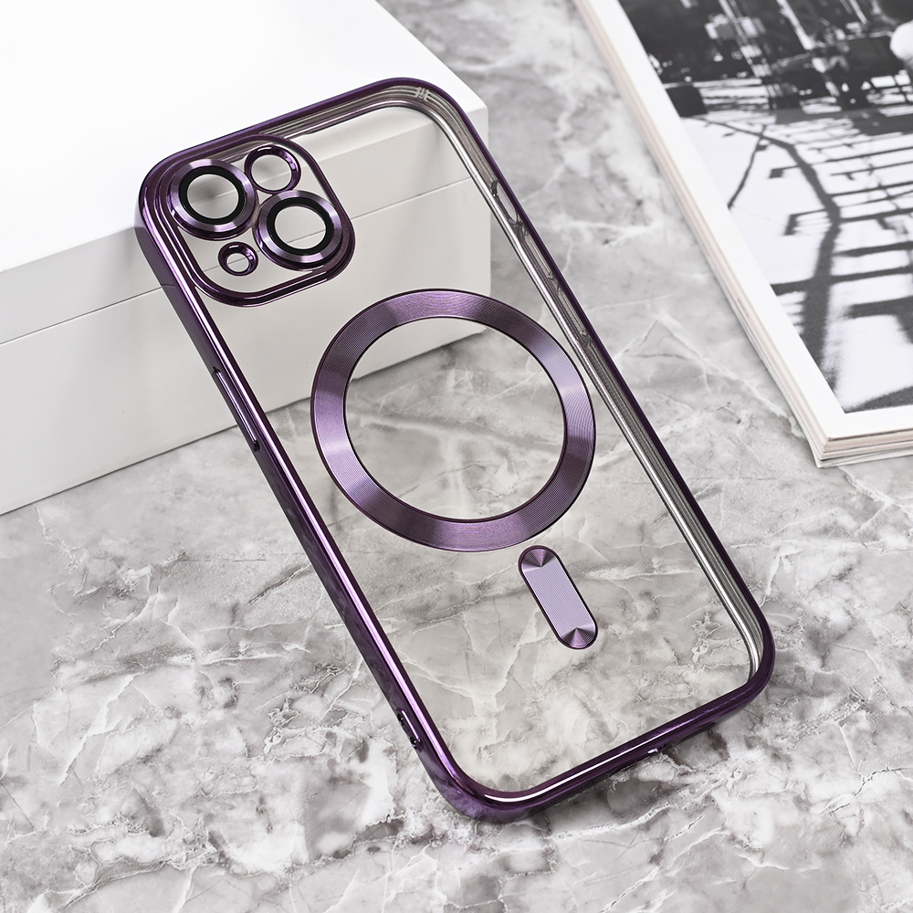 Torbica Magsafe Lux za iPhone 14 6.1 ljubicasta