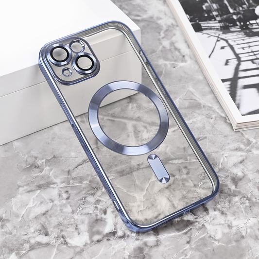 Torbica Magsafe Lux za iPhone 15 6.1 svetlo plava